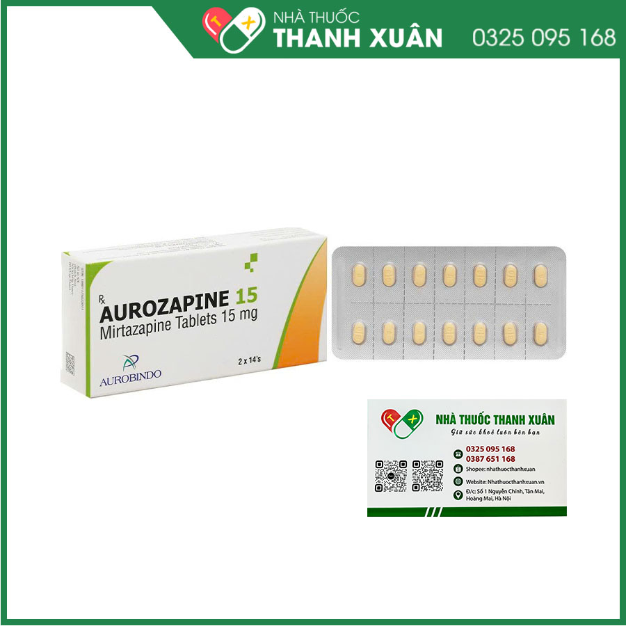 Aurozapine 15 điều trị bệnh trầm cảm